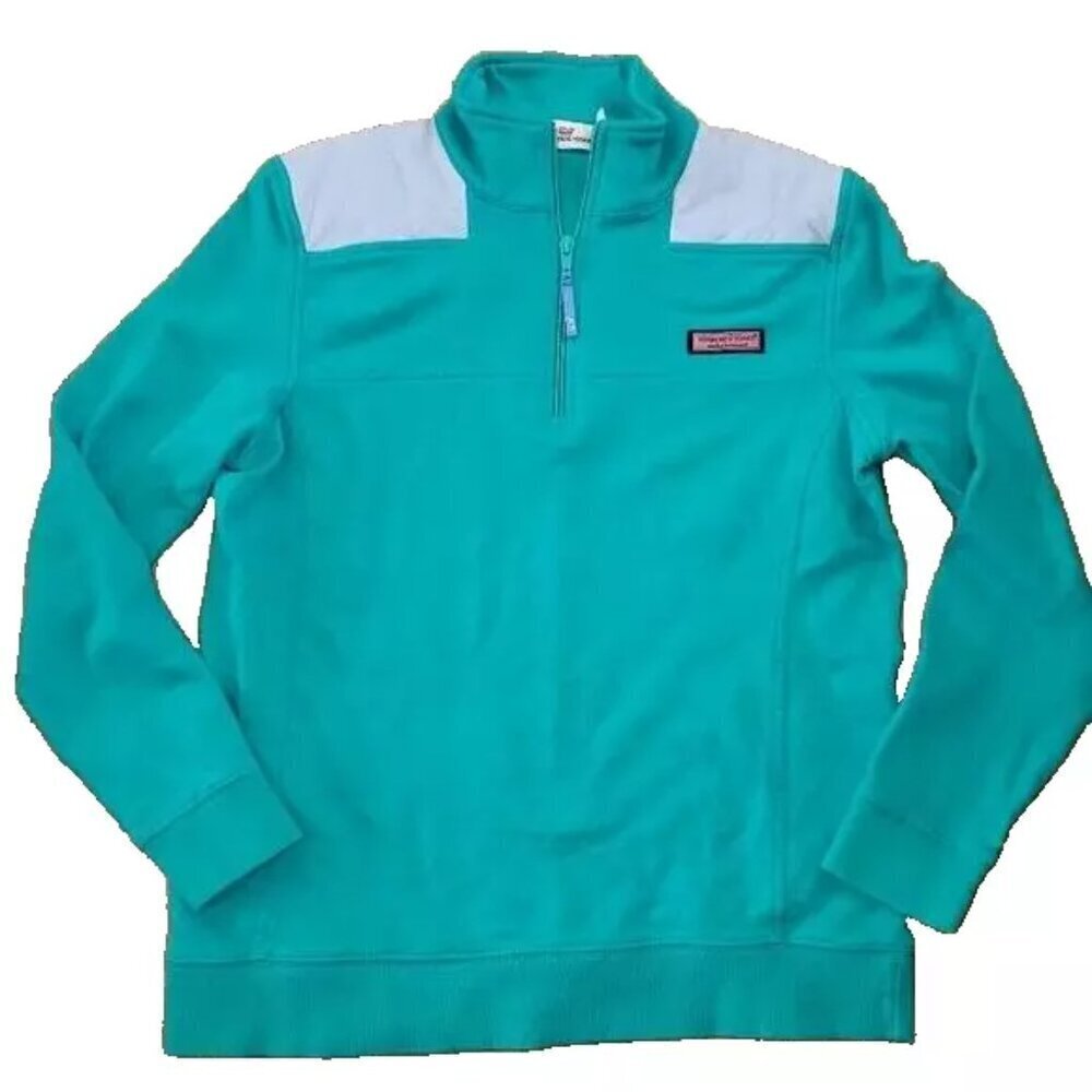 Vineyard Vines Shep Shirt Pullover sweatshirt Turquoise + blue‎ womens Size S